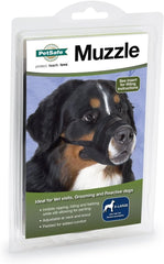 PetSafe Dog Muzzle - Comfortable Padding - Adjustable Sizing - Prevents Biting - Allows Room to Pant - Perfect for Visits to The Vet or Groomer