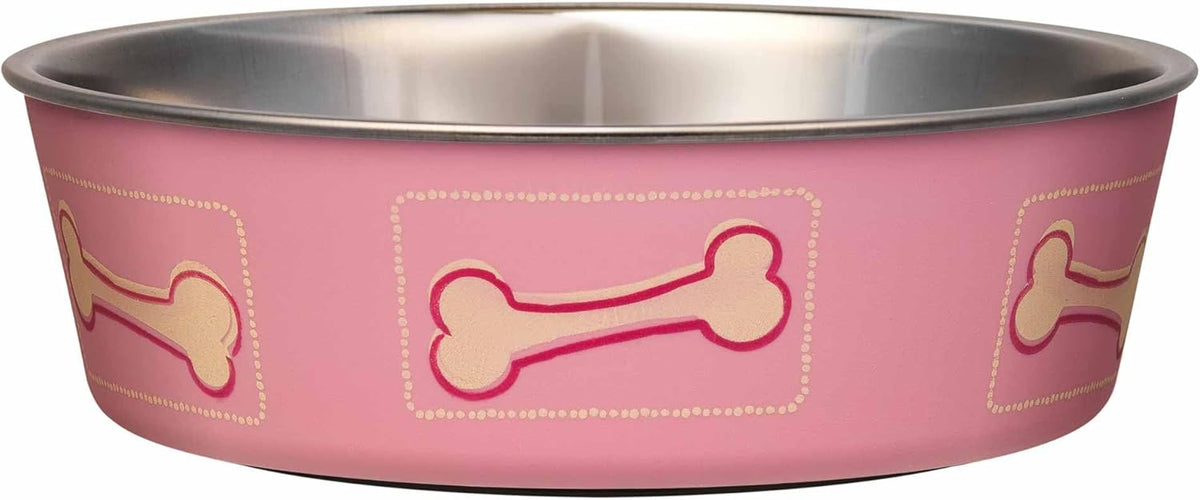Loving Pets Bella Dog Bowls- Stainless Steel Dog & Cat Bowls - Spill Proof Dog Food Bowl, Cat Bowl, Puppy Essentials & Pet Supplies Great for Home & Travel