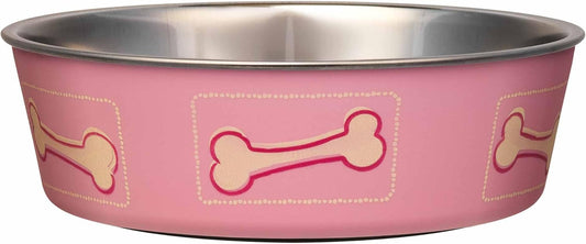 Loving Pets Bella Dog Bowls- Stainless Steel Dog & Cat Bowls - Spill Proof Dog Food Bowl, Cat Bowl, Puppy Essentials & Pet Supplies Great for Home & Travel