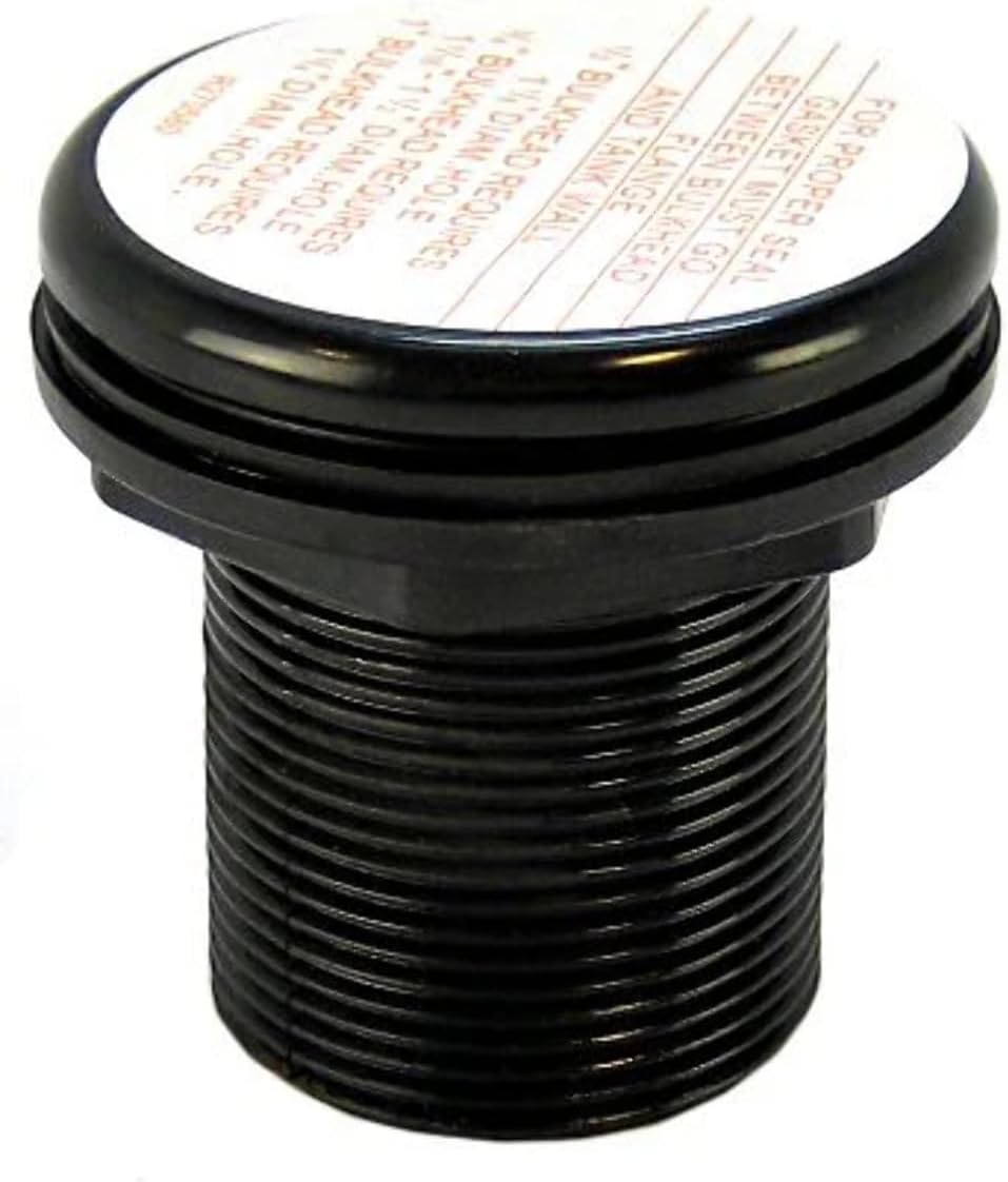 Lifegard Aquatics Double Threaded Bulkhead