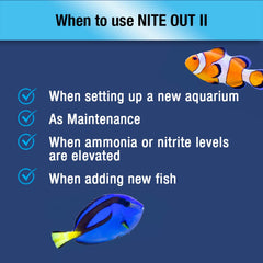 MICROBE-LIFT NITEH04 Nite-Out II Aquarium and Fish Tank Cleaner for Rapid Ammonia and Nitrite Reduction, Freshwater and Saltwater