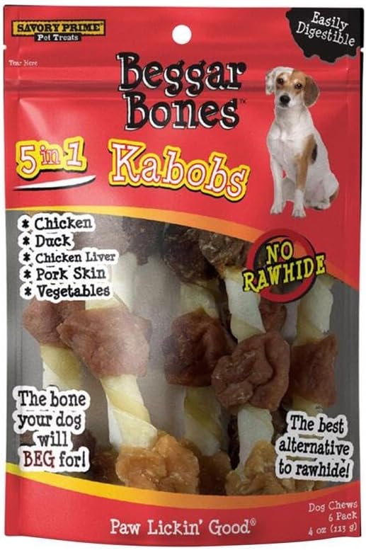 Savory Prime Dog Treats KABOBS 12 oz