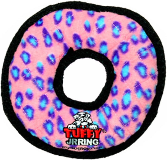 TUFFY - World's Tuffest Soft Dog Toy -Junior Ring-Squeakers -Multiple Layers.Made Durable, Strong & Tough.Interactive Play(Tug, Toss & Fetch).Machine Washable & Floats