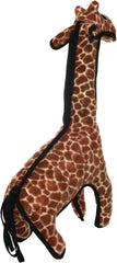 TUFFY - World's Tuffest Soft Dog Toy - Zoo Giraffe - Multiple Layers. Made Durable, Strong & Tough. Interactive Play (Tug, Toss & Fetch). Machine Washable & Floats