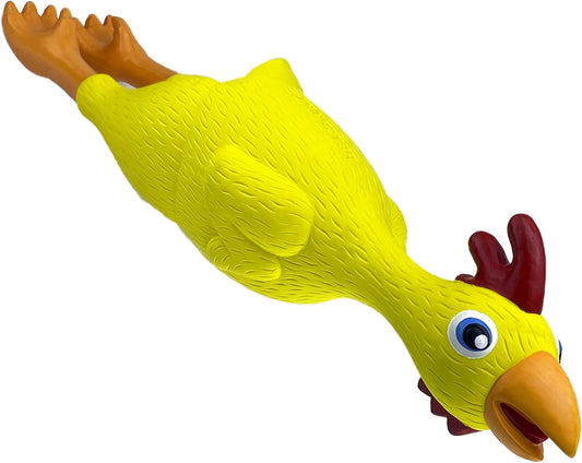 PetSport Naturflex  Chicken Latex Dog Chew Toy | All-Natural Soft, Squeaky, Non-Toxic Rubber Chew Toy | Safe for Indoor Play
