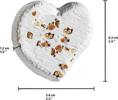 Mineral Block for Birds with Dried Orange Peel, Calcium Supplement Bird Treat (Pack of 2)