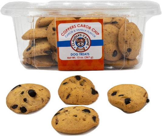 Claudia's Canine Bakery Copper's Carob Chip Dog Treats, 13 Ounces, Made in The USA