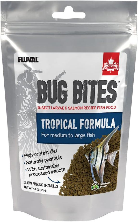 Fluval Bug Bites Tropical Fish Large Granules 4.4 oz