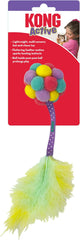 KONG Active Bubble Ball Lightweight Pompom Multi-Sensory Bat and Chase Cat Toy