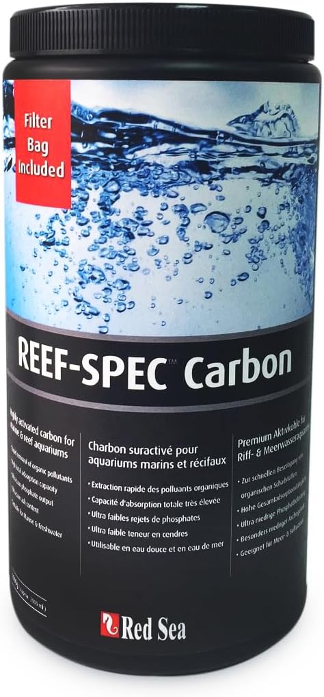 Red Sea Reef SPEC Aquarium Carbon  | Highly Activated Charcoal for Aquariums and Fish Tanks Freshwater Saltwater Marine
