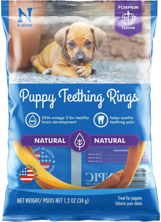 N-Bone Puppy Teething Ring Pumpkin Flavor