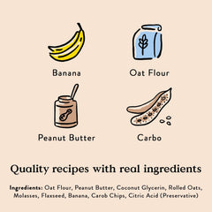 Bocce's Bakery PB Banana Chip Recipe Treats for Dogs, Wheat-Free Everyday Dog Treats, Real Ingredients, Baked in The USA, All-Natural Soft & Chewy Cookies, Peanut Butter, Bananas, & Carob, 6 oz