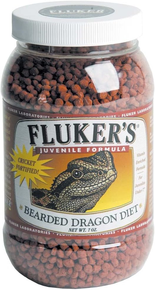 Fluker`s Bearded Dragon Omnivore Diet with Real Crickets (Juvenile Formula, 5.5 oz.)