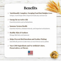 LAFEBER'S Classic Nutri-Berries Pet Bird Food, Made with Non-GMO and Human-Grade Ingredients, 10 oz