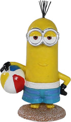 Penn-Plax Minions Officially Licensed Aquarium Ornament – Beach Buddy – Safe for Freshwater and Saltwater Fish Tanks – Small