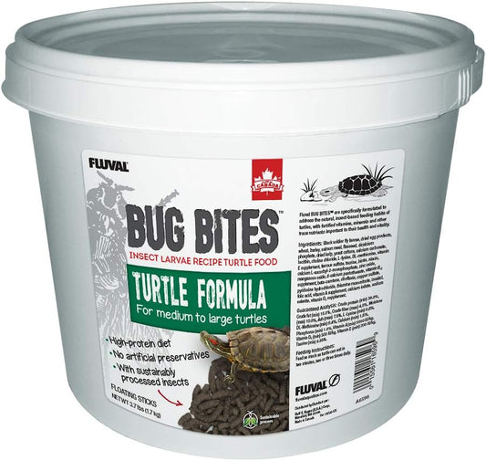 Fluval Bug Bites Turtle Food, Sticks for Medium to Large Sized Turtles, 3.74 lb