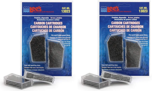 Lee's Aquarium & Pet Products Premium Carbon Cartridges for Under Gravel Filters 1ea/2 pk