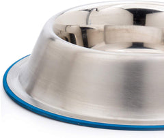 OurPets DuraPet Premium Dishwasher Safe Stainless Steel Dog Bowl for Food or Water [Multiple Sizes for Small to Large Dogs] in Traditional or Wide Base Design