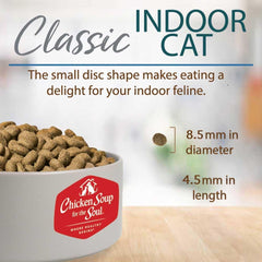 Chicken Soup for The Soul All Natural Premium Indoor w/Hairball Care Adult Dry Cat Food, Real Meat First Ingredient, No by-Products, Supports Intestinal Health, Chicken & Brown Rice