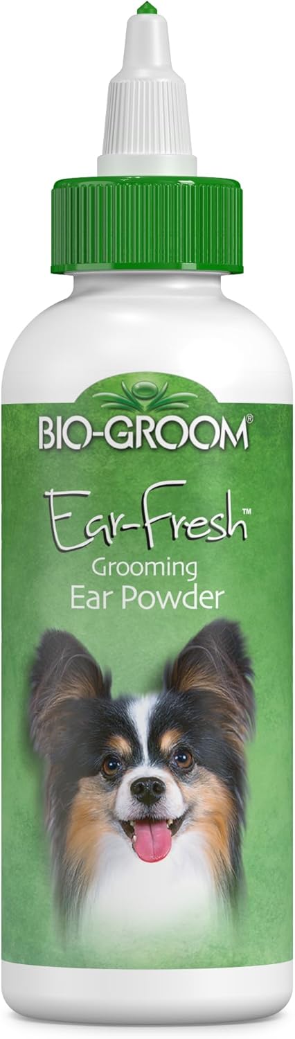 Bio-Groom Ear-Fresh Dog Grooming Ear Powder – Cat & Dog Ear Cleaner, Dog – 24 g 1-Pack Bathing Supplies, Puppy Wash, Cruelty-Free, Made in USA, Ear Powder for Dogs