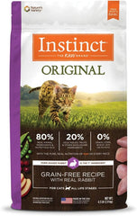 Instinct Original Dry Cat Food, Raw Coated Kibble, High Protein, Grain Free Recipe - Real Rabbit