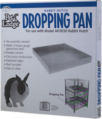 Pet Lodge® Metal Rabbit Hutch Dropping Pan – 30x30" Heavy-Duty Galvanized