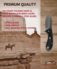 American Buffalo® Grunt Folding Knife