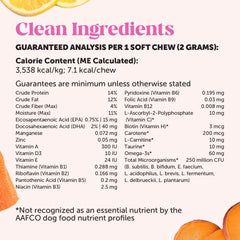 Pet Honesty Multivitamin Puppy Treats - Essential Dog Supplements & Vitamins for Learning and Cognitive Development- Probiotics, Omega Fish Oil for Health, Heart & Immunity - Dog Health Supplies
