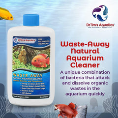DrTim’s Aquatics Freshwater Waste-Away – Natural Aquarium Solution for Managing Organic Waste and Supporting Clean Freshwater Tank Environments