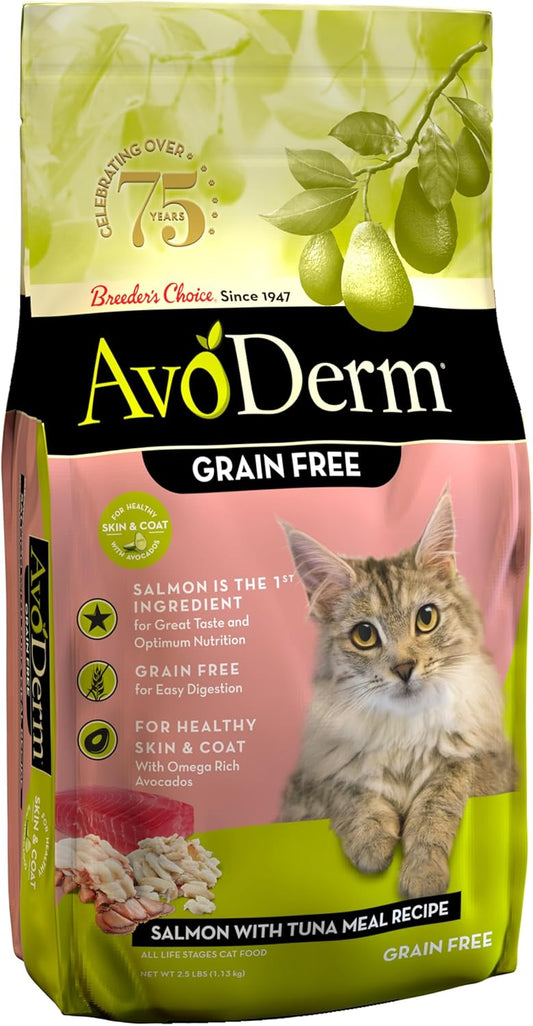 AvoDerm Natural Grain-Free Salmon & Tuna Dry Formula
