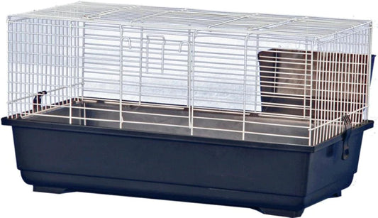 A&E Cage Co. Rabbit Cage, 39”x22”x18” (16”), Blue, Large