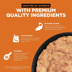 Go! Solutions Skin + Coat Care, Wet Cat Food, Salmon Pâté with Grains for Sensitive Skin, 6.4 oz