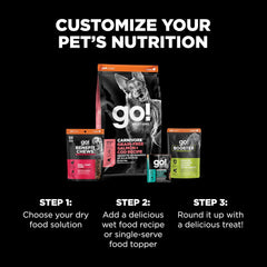 Go! Solutions Carnivore, Grain-Free, Protein Rich Dry Dog Food, Salmon and Cod Recipe