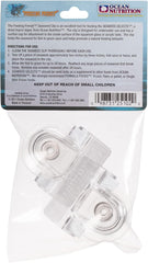 Ocean Nutrition Fish Feeder Seaweed Clips for Saltwater Fish - Aquarium Suction Cups, Holds Food Intact, Prolongs Feeding Process, Pack of 2 for Tangs, Rabbitfish, Marine Angelfish, Wrasses, Damsels