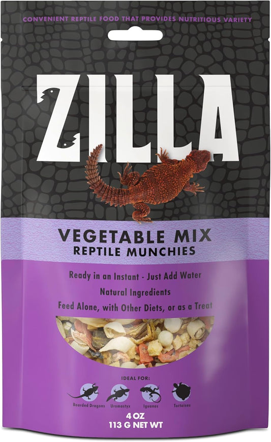 Zilla Reptile Food Munchies Vegetable Mix, 4-Ounce