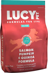 Lucy Pet Formulas for Life Salmon, Pumpkin, & Quinoa Dry Dog Food, All Life Stages, Digestive Health, Sensitive Stomach & Skin