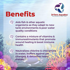 DrTim's Aquatics First Defense for Reef Aquariums – Stress Relief & Immune System Support with Vitamins Immunostimulants Fish Tanks - 4 oz.