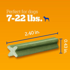 PEDIGREE DENTASTIX Dental Dog Treats for Small Dogs Fresh Flavor Dental Bones, 12.66 oz. Pack (51 Treats)