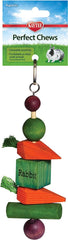 Kaytee Perfect Chews Hanging Wood Chew Toy for Pet Rabbits and Other Small Animals