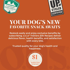 O.T.I.S. Wild Things Trainers Elk Recipe – 4 oz – Bite-Size Dog Training Treats with DHA, Ashwagandha & L-Theanine – GMO-Free – No Hormones or Additives