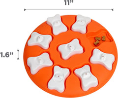 Nina Ottosson Dog Smart Treat Puzzle Enrichment Toy, Level 1 Beginner, Orange