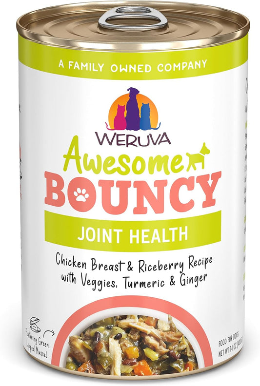 Weruva Awesome Bouncy Wet Dog Food, Chicken & Brown Rice with Veggies