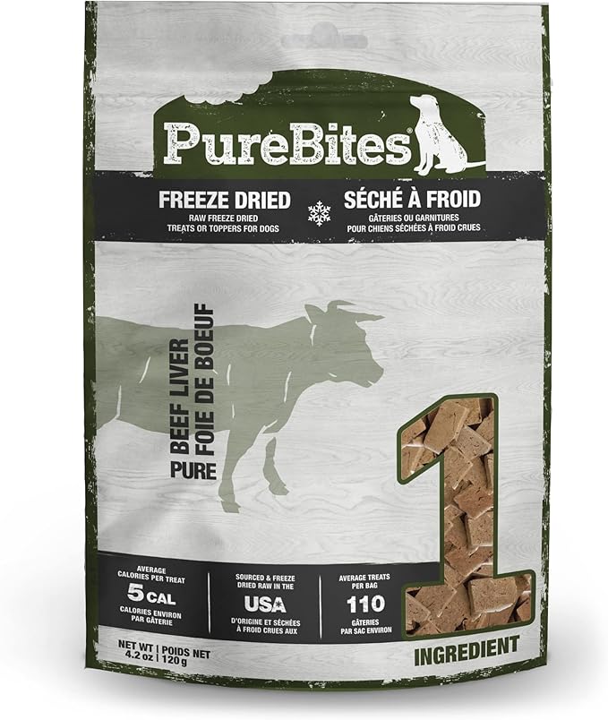 PureBites Freeze Dried Beef Liver Dog Treats