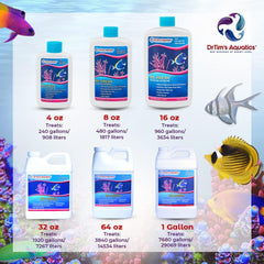 DrTim’s Aquatics Re-Fresh for Saltwater Aquariums – 100% Natural Fish Tank Sanitizer & Revitalizer Conditioner Solution for Fresh, Crystal-Clear, Sparkling Water