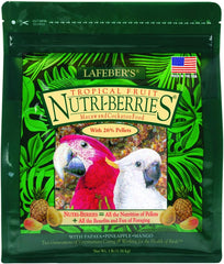 LAFEBER'S Tropical Fruit Nutri-Berries Pet Bird Food, Made with Non-GMO and Human-Grade Ingredients 3 lb