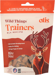 O.T.I.S. Wild Things Trainers Elk Recipe – 4 oz – Bite-Size Dog Training Treats with DHA, Ashwagandha & L-Theanine – GMO-Free – No Hormones or Additives
