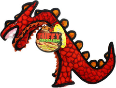 TUFFY - World's Tuffest Soft Dog Toy - Dinosaur Destructosaurus - Multiple Layers. Made Durable, Strong & Tough. Interactive Play (Tug, Toss & Fetch). Machine Washable & Floats.