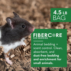 Fibercore ECO Bedding 99% Dust Free Paper Bedding for Small Pets, Eco Natural Bag