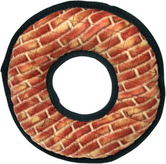 TUFFY - World's Tuffest Soft Dog Toy - MEGA Ring Brick- Squeakers -Multiple Layers. Made Durable, Strong & Tough. Interactive Play (Tug, Toss & Fetch). Machine Washable & Floats.