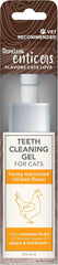 TropiClean Enticers Cat Teeth Cleaning Treat Gel | Honey Chicken Flavored Cat Toothpaste Alternative |